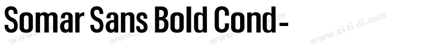 Somar Sans Bold Cond字体转换